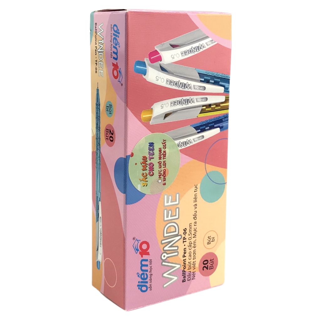 Bút bi TL Điểm 10 TP-06 xanh (20/1200)