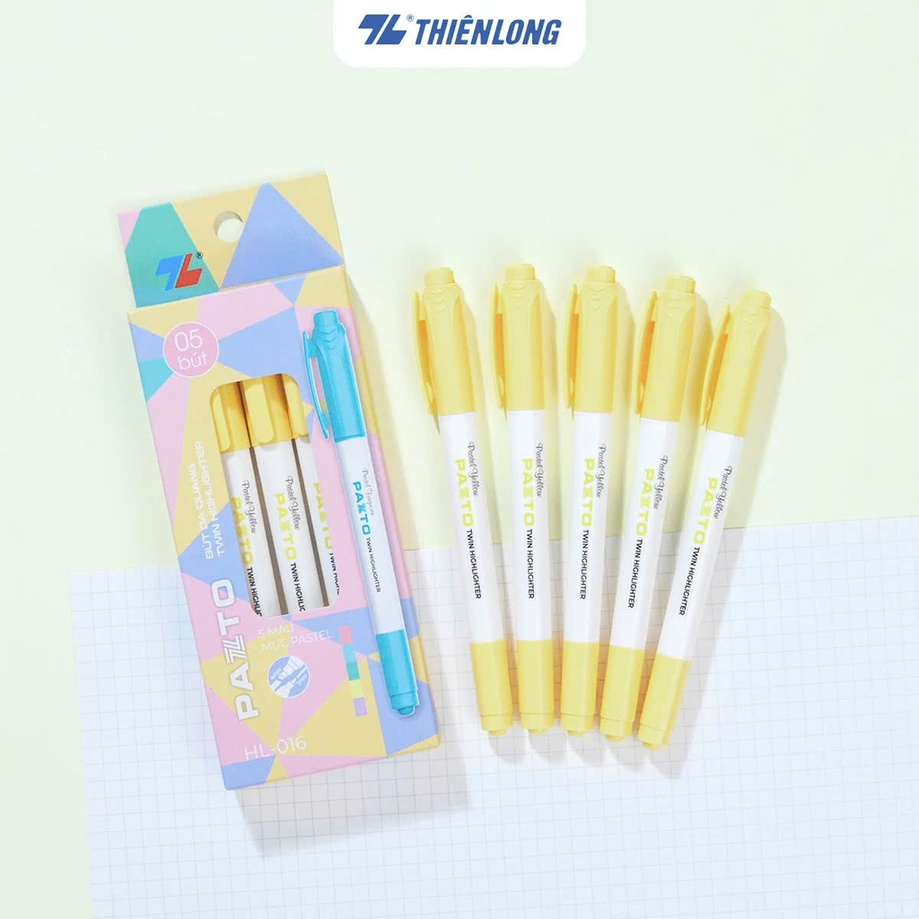 Bút dạ quang 2 đầu TL Flexoffice Pazto HL-016 (5)