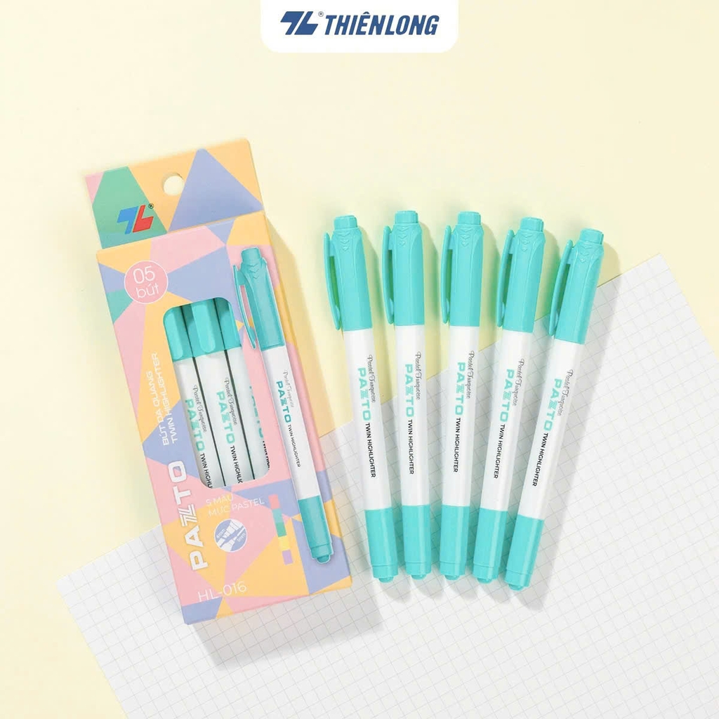 Bút dạ quang 2 đầu TL Flexoffice Pazto HL-016 (5)