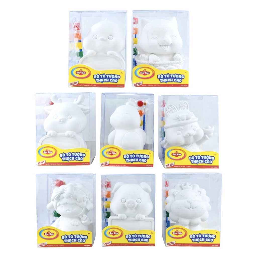 Bộ đồ chơi tô tượng thạch cao Star Kids