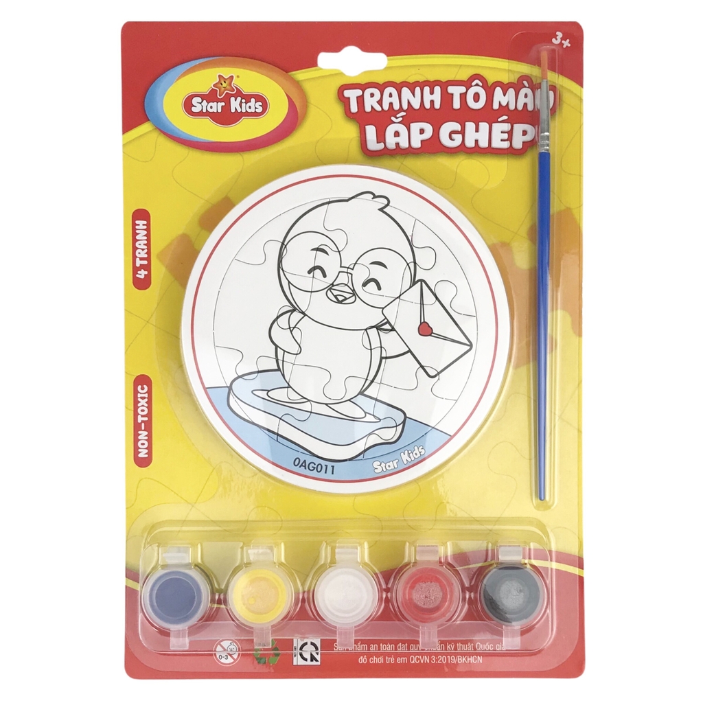 Bộ tranh tô màu lắp ghép Star Kids K-701 / K-703 / K-704 / K-705
