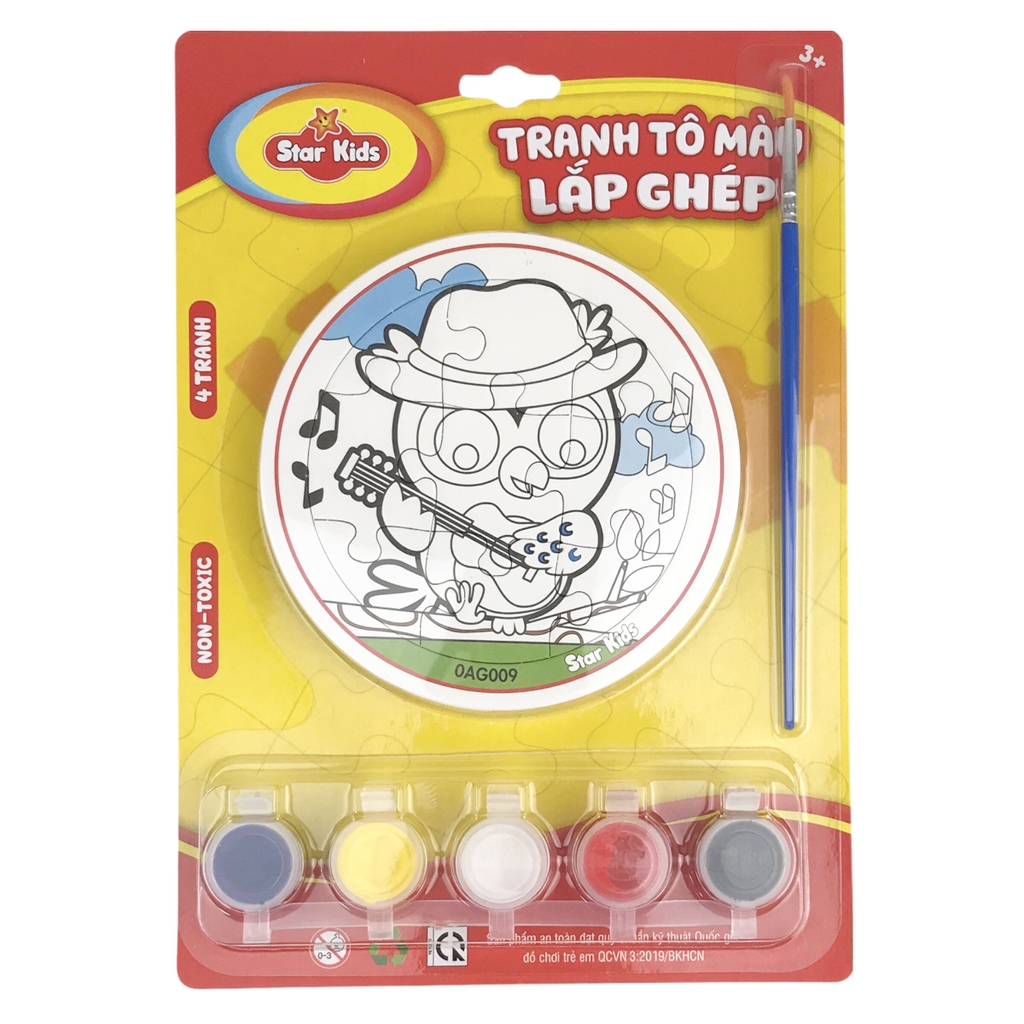 Bộ tranh tô màu lắp ghép Star Kids K-701 / K-703 / K-704 / K-705