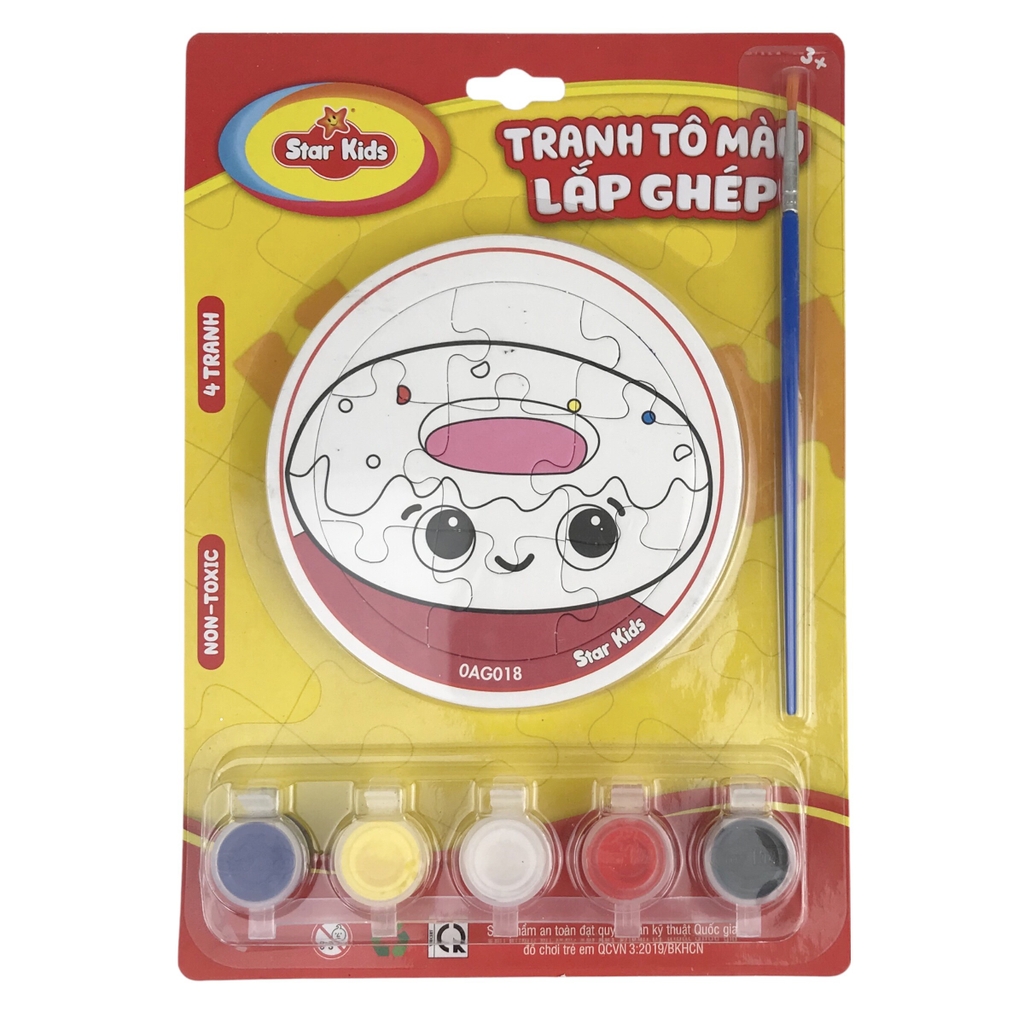 Bộ tranh tô màu lắp ghép Star Kids K-701 / K-703 / K-704 / K-705