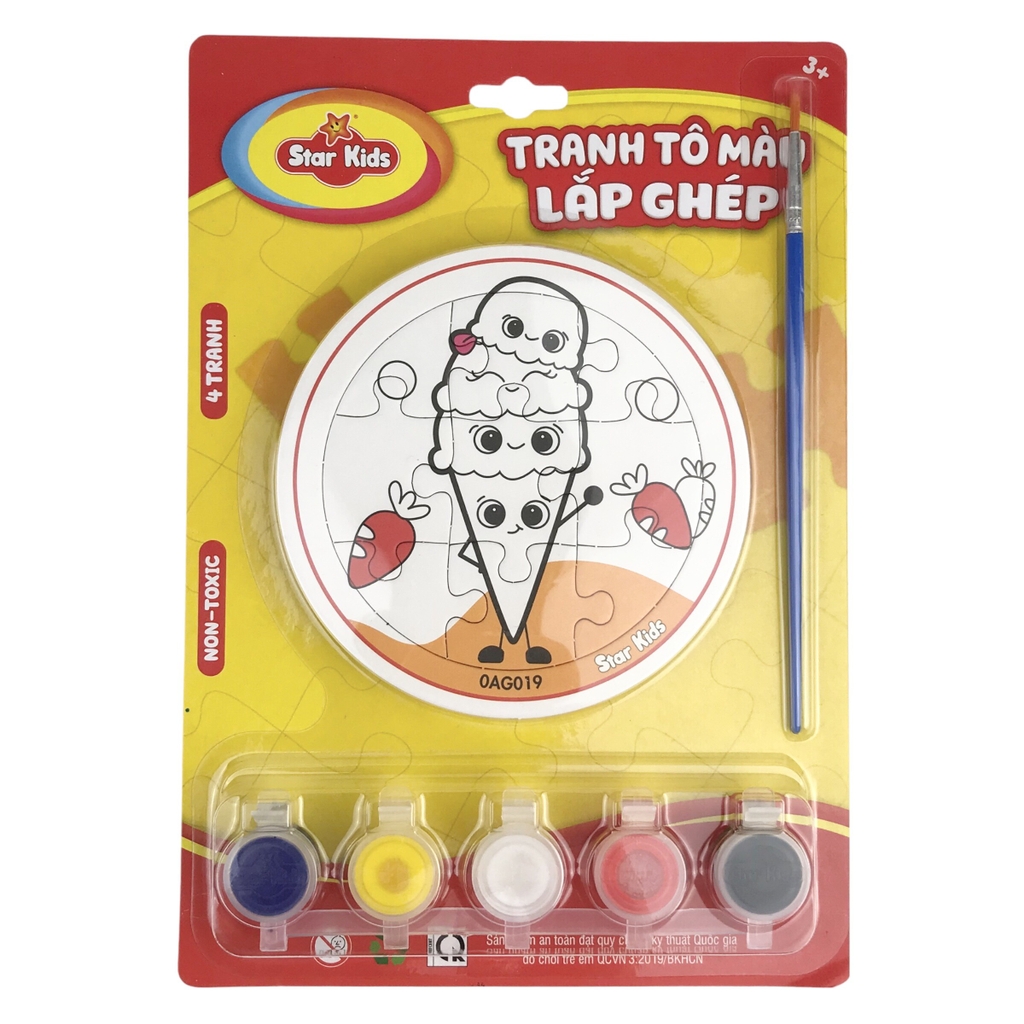 Bộ tranh tô màu lắp ghép Star Kids K-701 / K-703 / K-704 / K-705