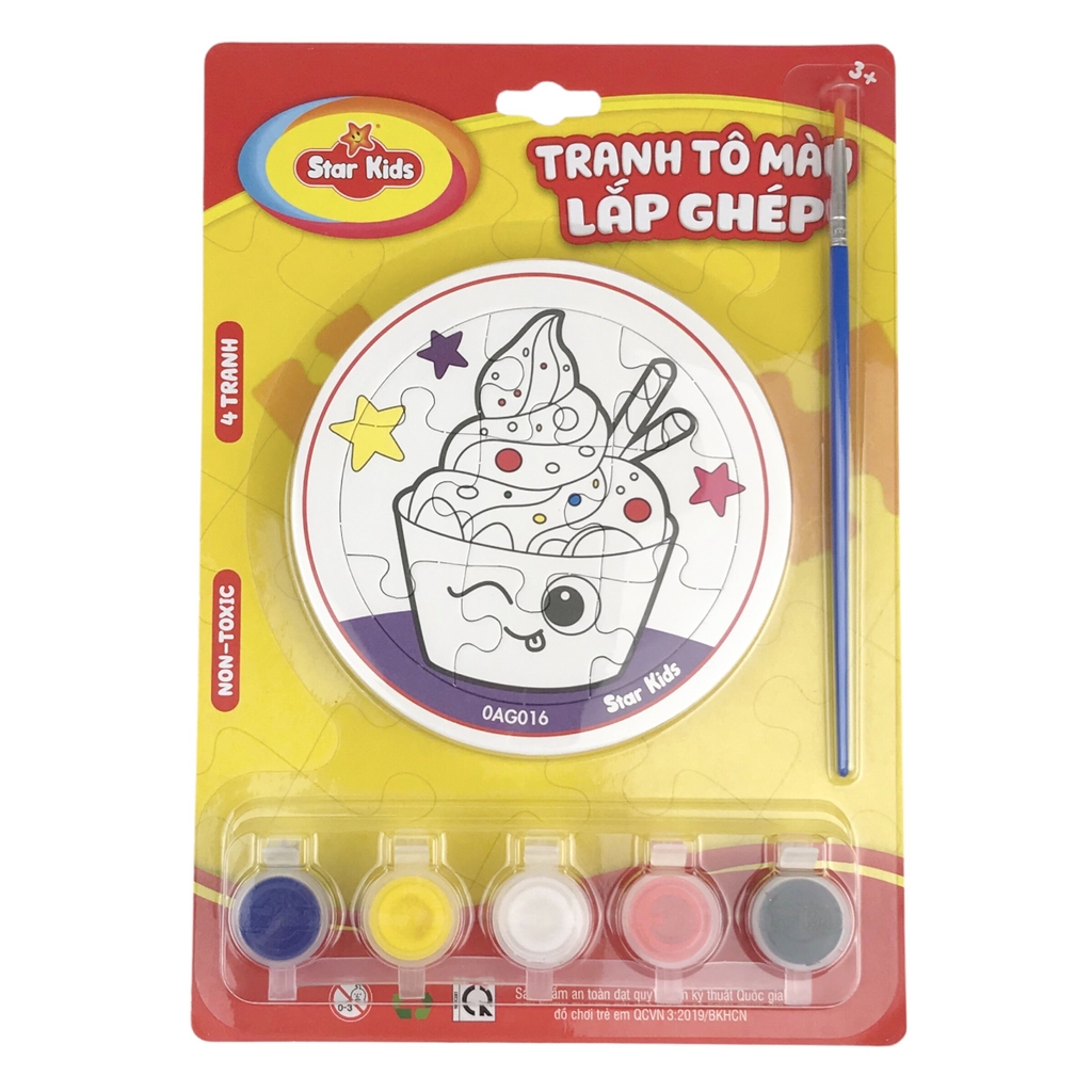 Bộ tranh tô màu lắp ghép Star Kids K-701 / K-703 / K-704 / K-705