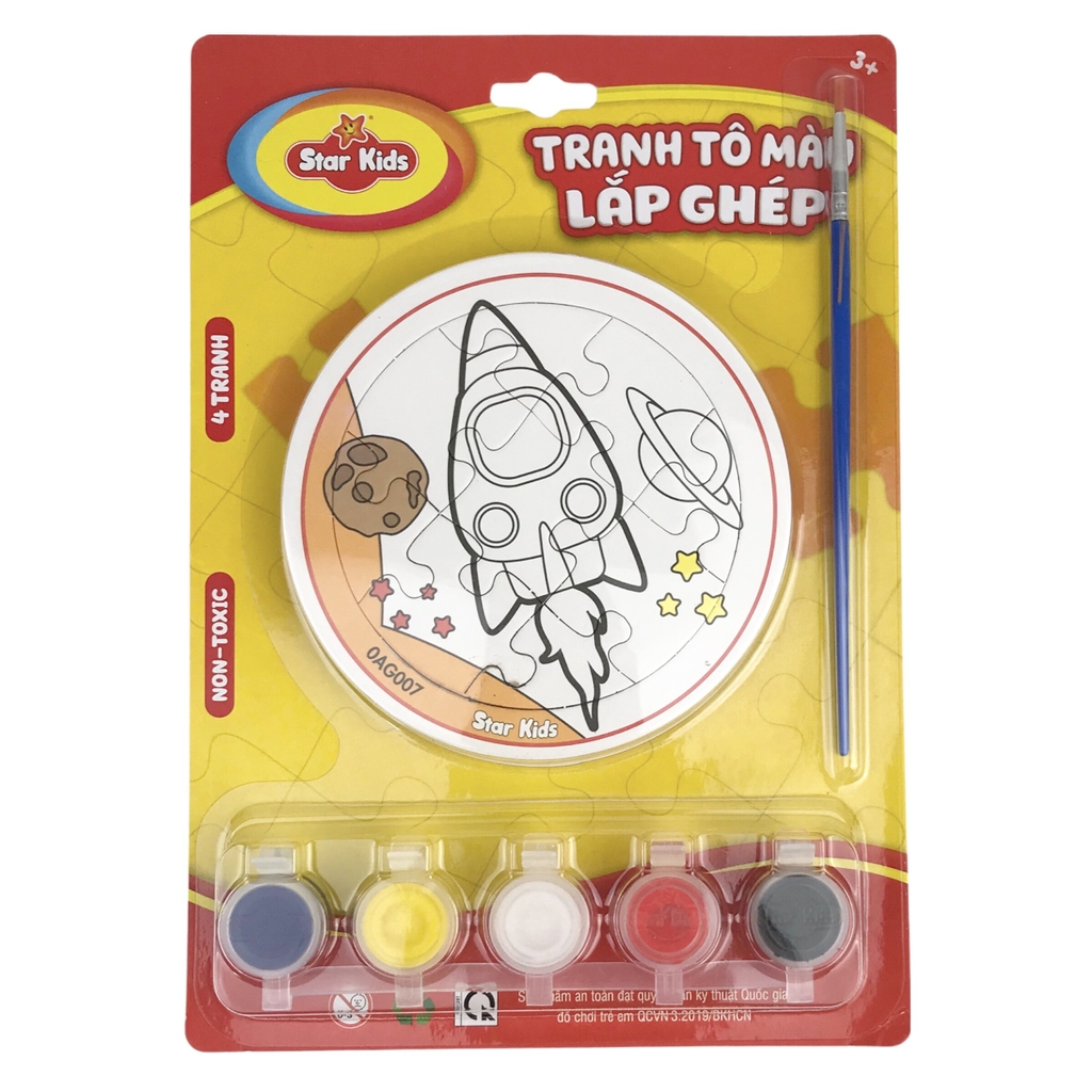 Bộ tranh tô màu lắp ghép Star Kids K-701 / K-703 / K-704 / K-705