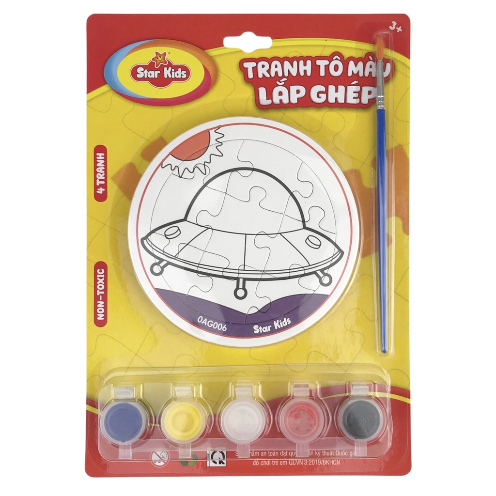 Bộ tranh tô màu lắp ghép Star Kids K-701 / K-703 / K-704 / K-705