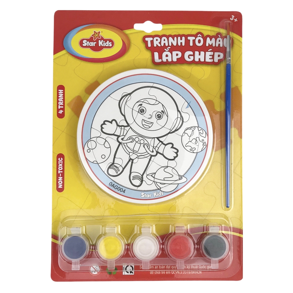 Bộ tranh tô màu lắp ghép Star Kids K-701 / K-703 / K-704 / K-705