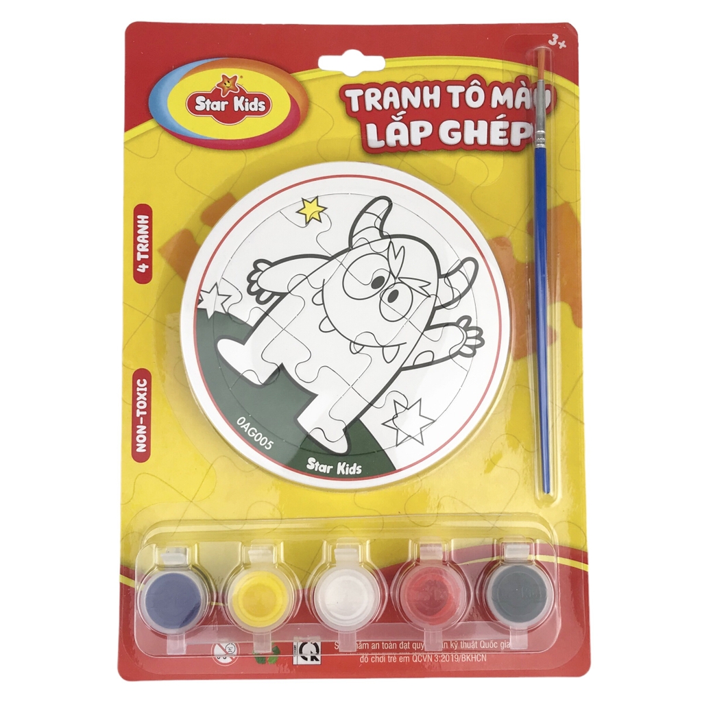 Bộ tranh tô màu lắp ghép Star Kids K-701 / K-703 / K-704 / K-705