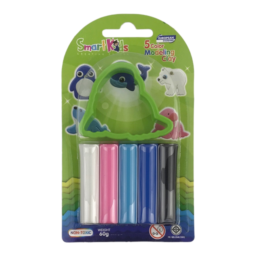 Đất nặn Smart Kids 5 màu SK-BL5M1R01 / SK-BL5M1R02