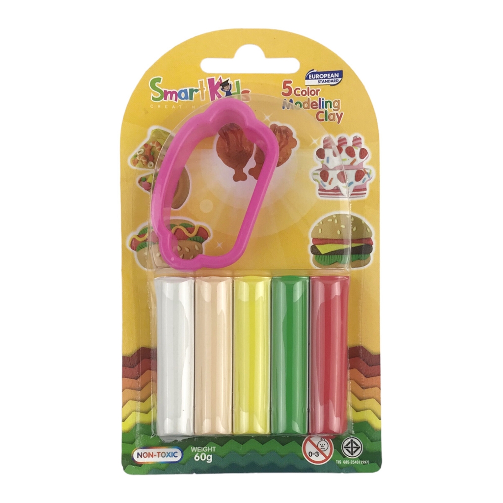 Đất nặn Smart Kids 5 màu SK-BL5M1R01 / SK-BL5M1R02