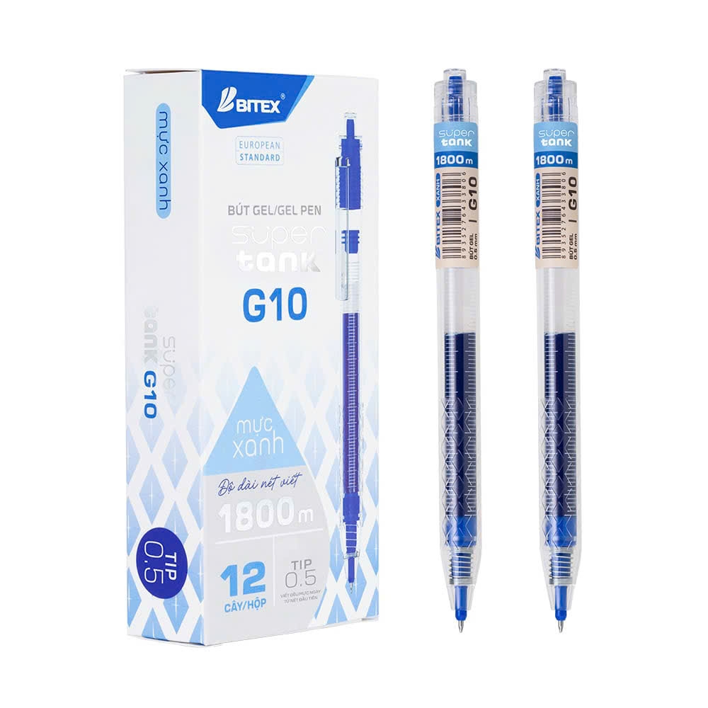 Bút gel Bitex G10 0.5mm (12)