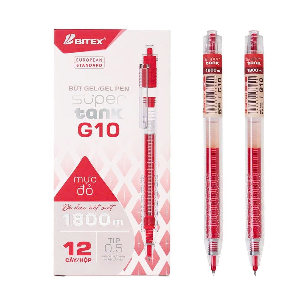 Bút gel Bitex G10 0.5mm (12)