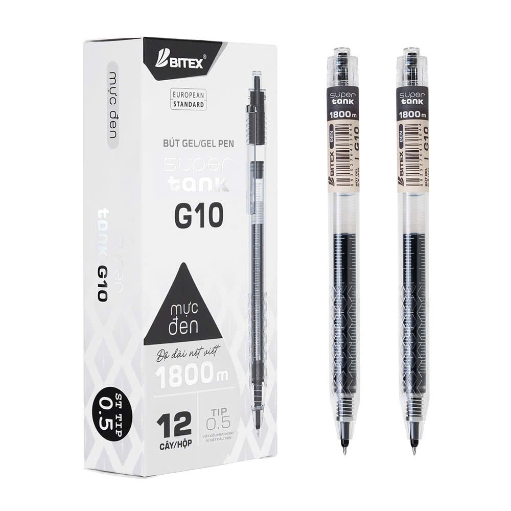 Bút gel Bitex G10 0.5mm (12)