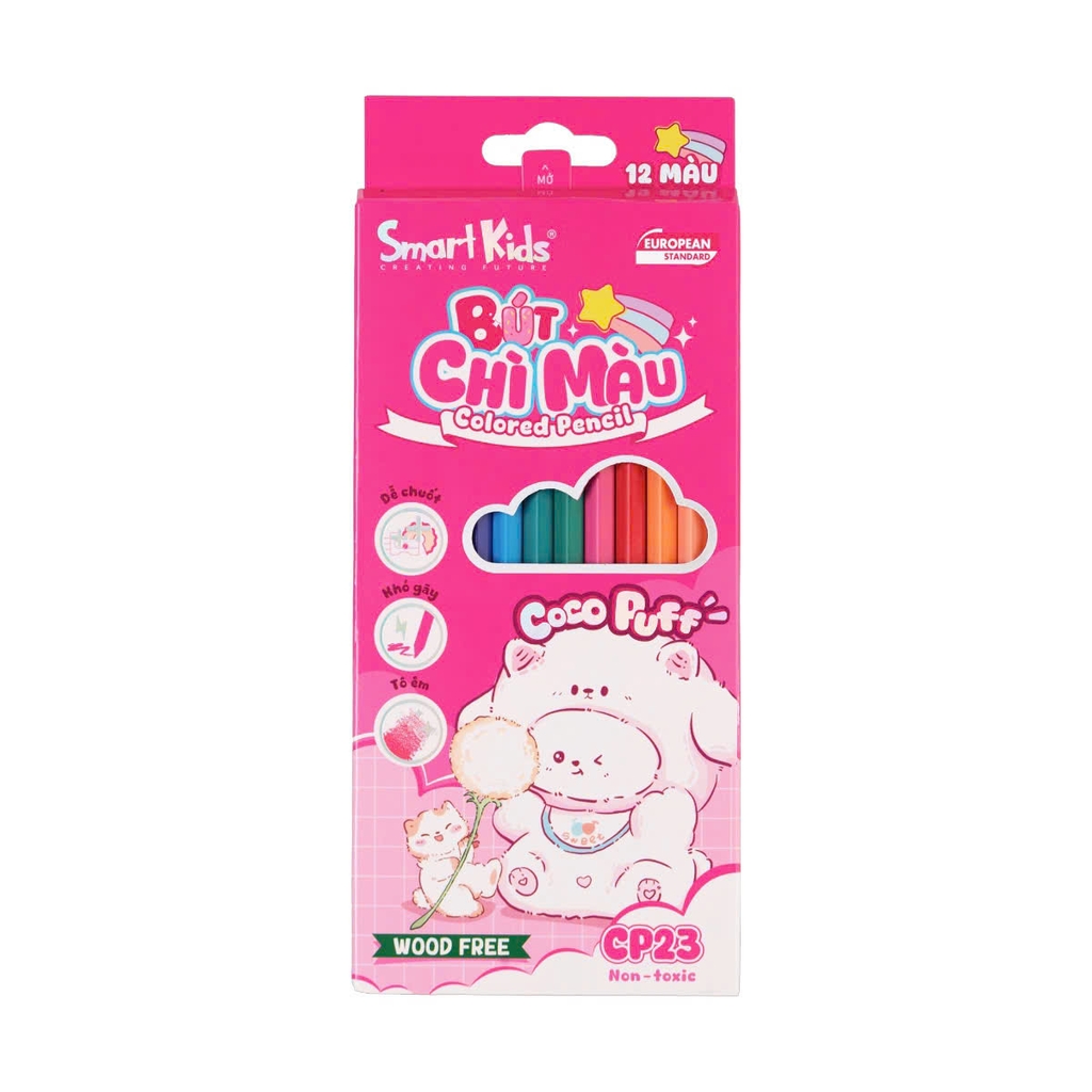 Bút chì màu Smart Kids CP23/ CP24, Hoạ cụ, Văn phòng phẩm