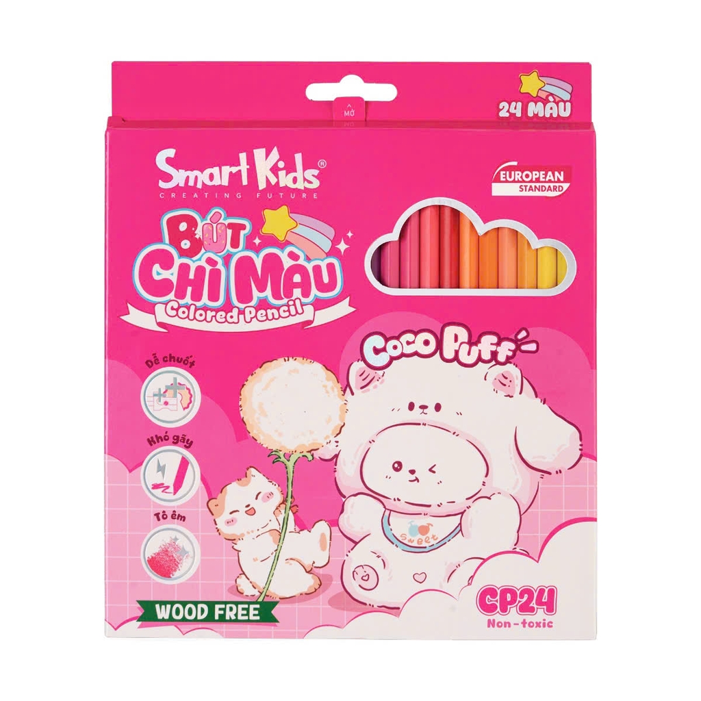 Bút chì màu Smart Kids CP23/ CP24, Hoạ cụ, Văn phòng phẩm