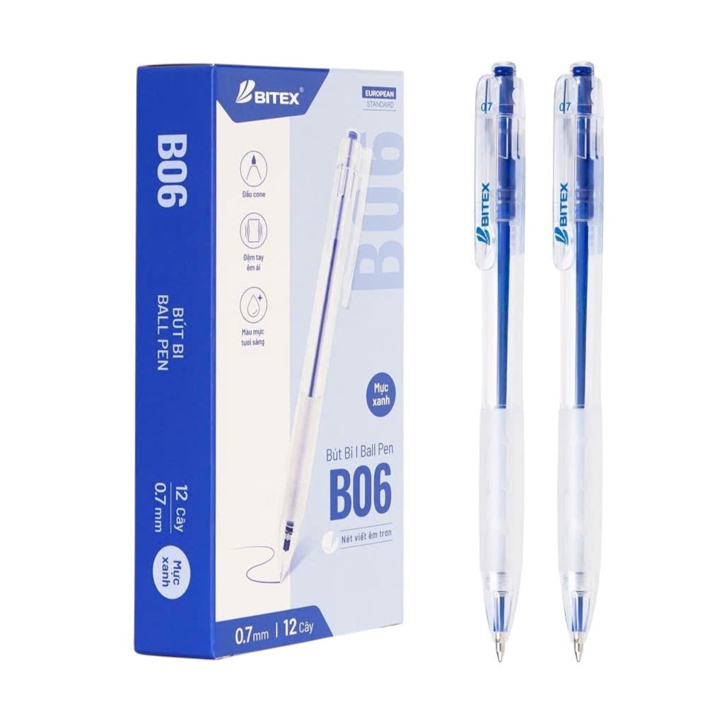 Bút gel Bitex B06 0.7mm, Bút bi nước, Viết mực nước (12)