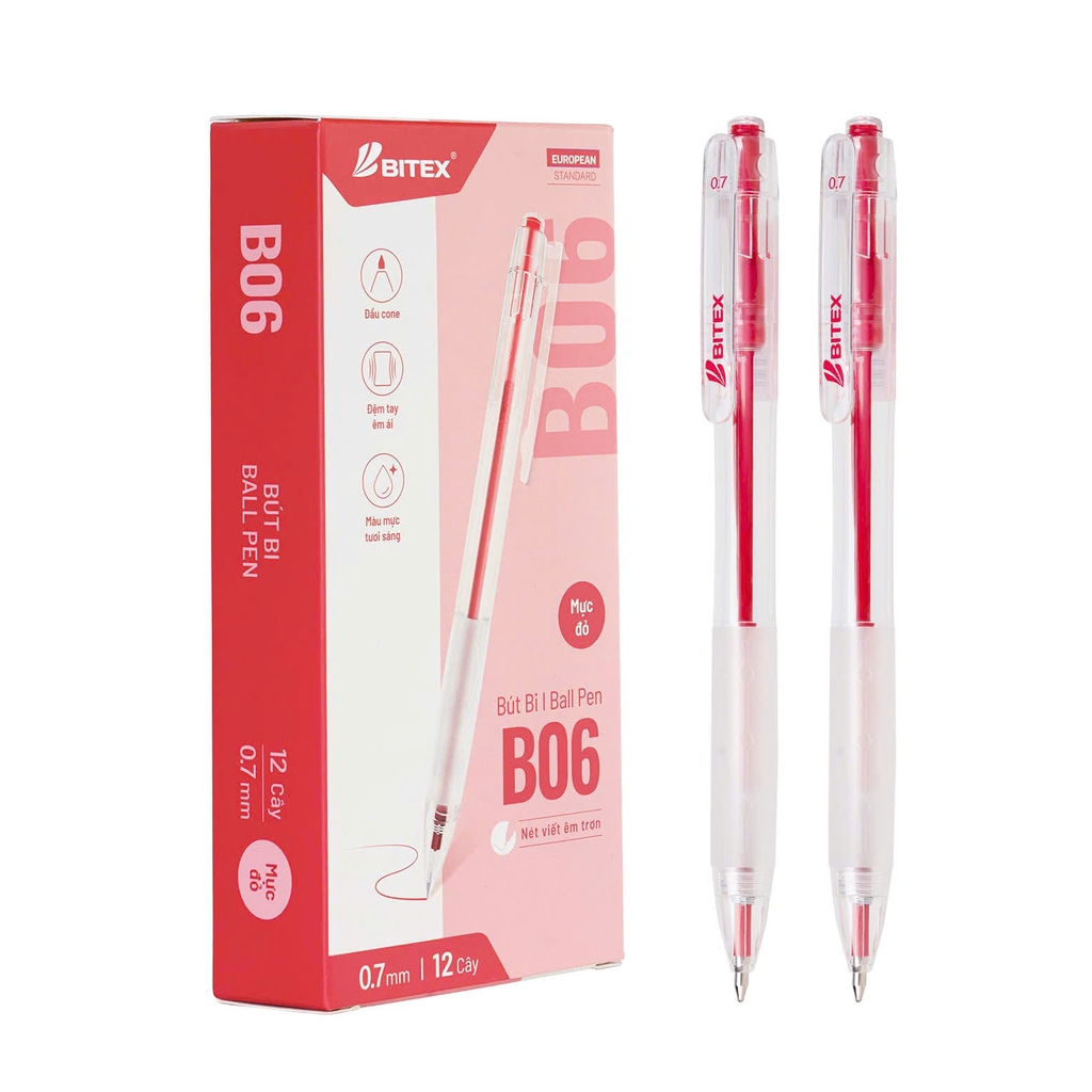 Bút gel Bitex B06 0.7mm, Bút bi nước, Viết mực nước (12)
