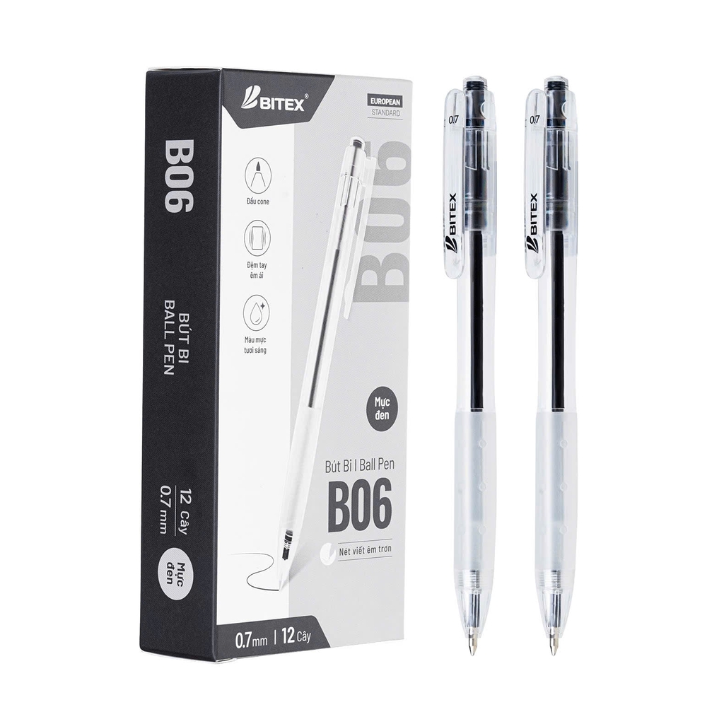 Bút gel Bitex B06 0.7mm, Bút bi nước, Viết mực nước (12)