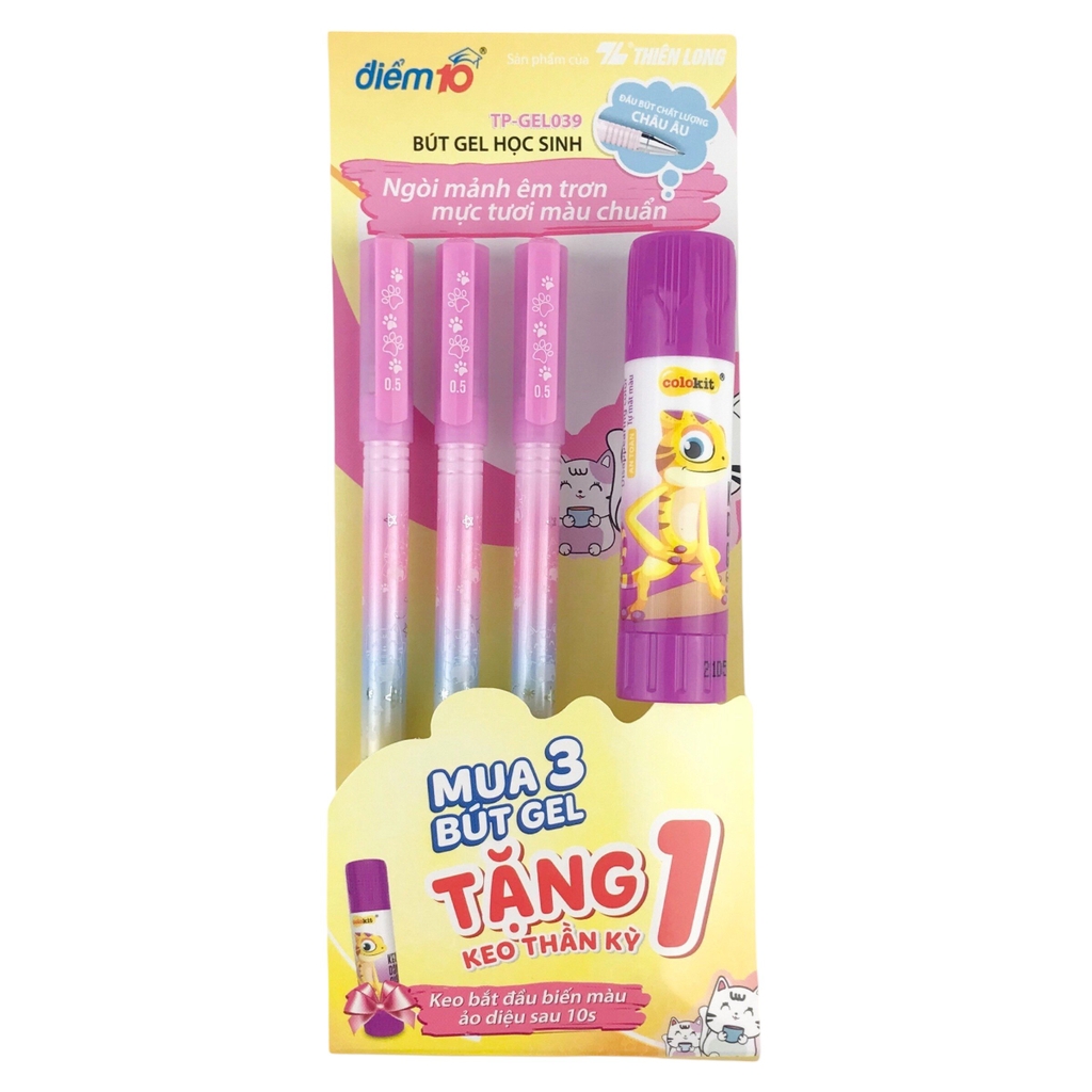 Bút gel TL Điểm 10 TP-GEL039 vỹ 3 cây (20)