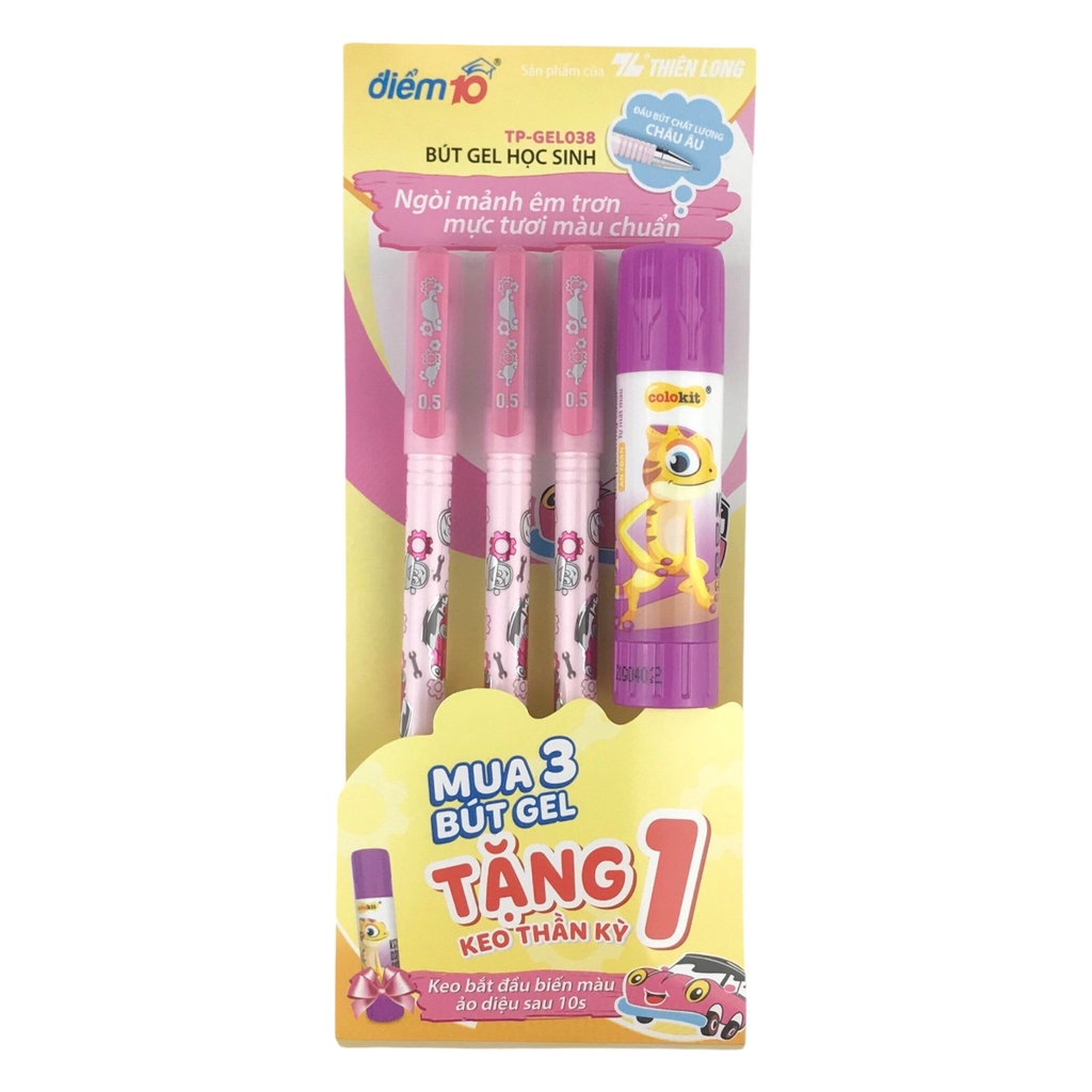 Bút gel TL Điểm 10 TP-GEL038 vỹ 3 cây (20)