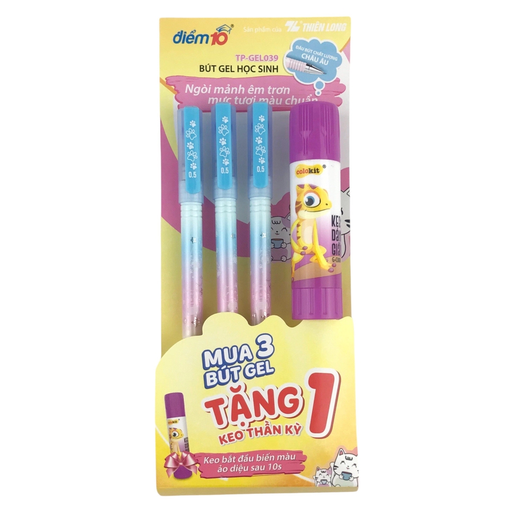 Bút gel TL Điểm 10 TP-GEL039 vỹ 3 cây (20)