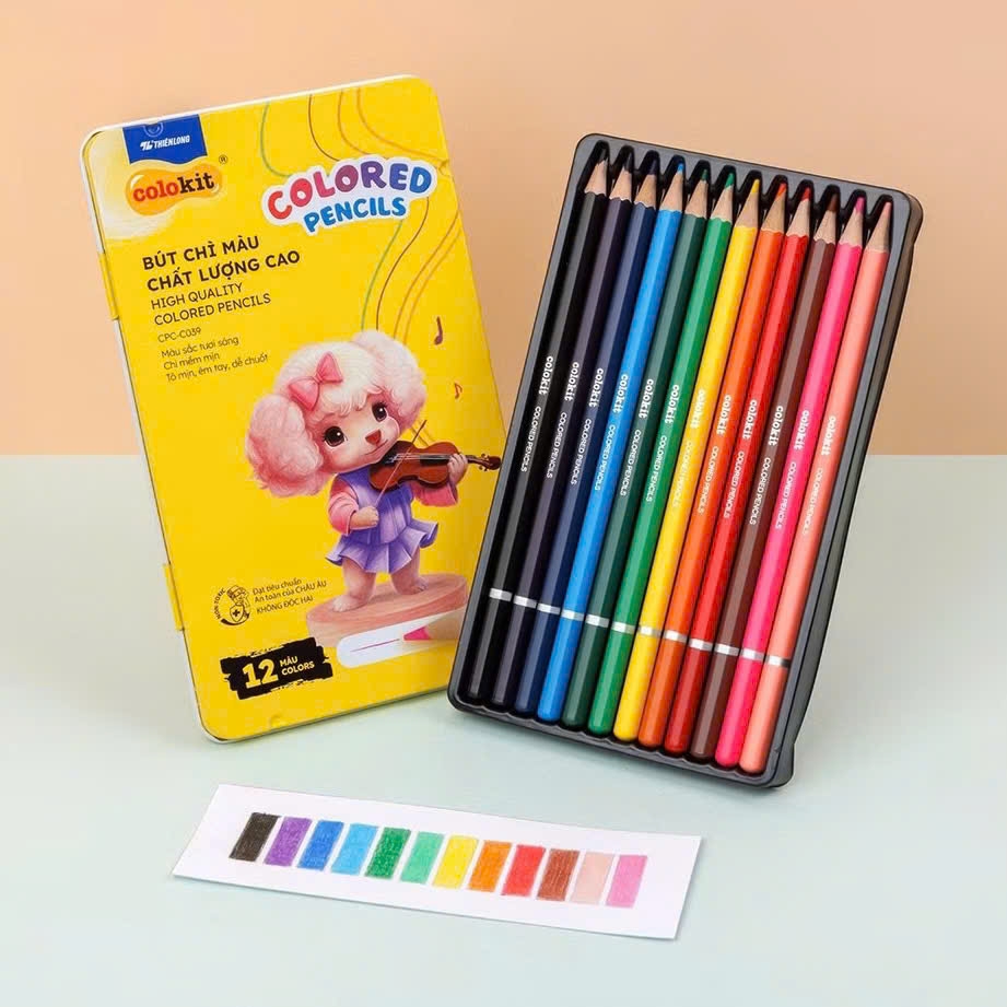 Bút chì màu TL Colokit CPC-C039 / CPC-C040 / CPC-C041, Màu chì