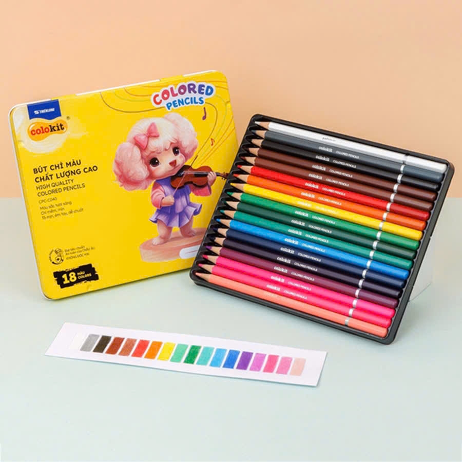 Bút chì màu TL Colokit CPC-C039 / CPC-C040 / CPC-C041, Màu chì