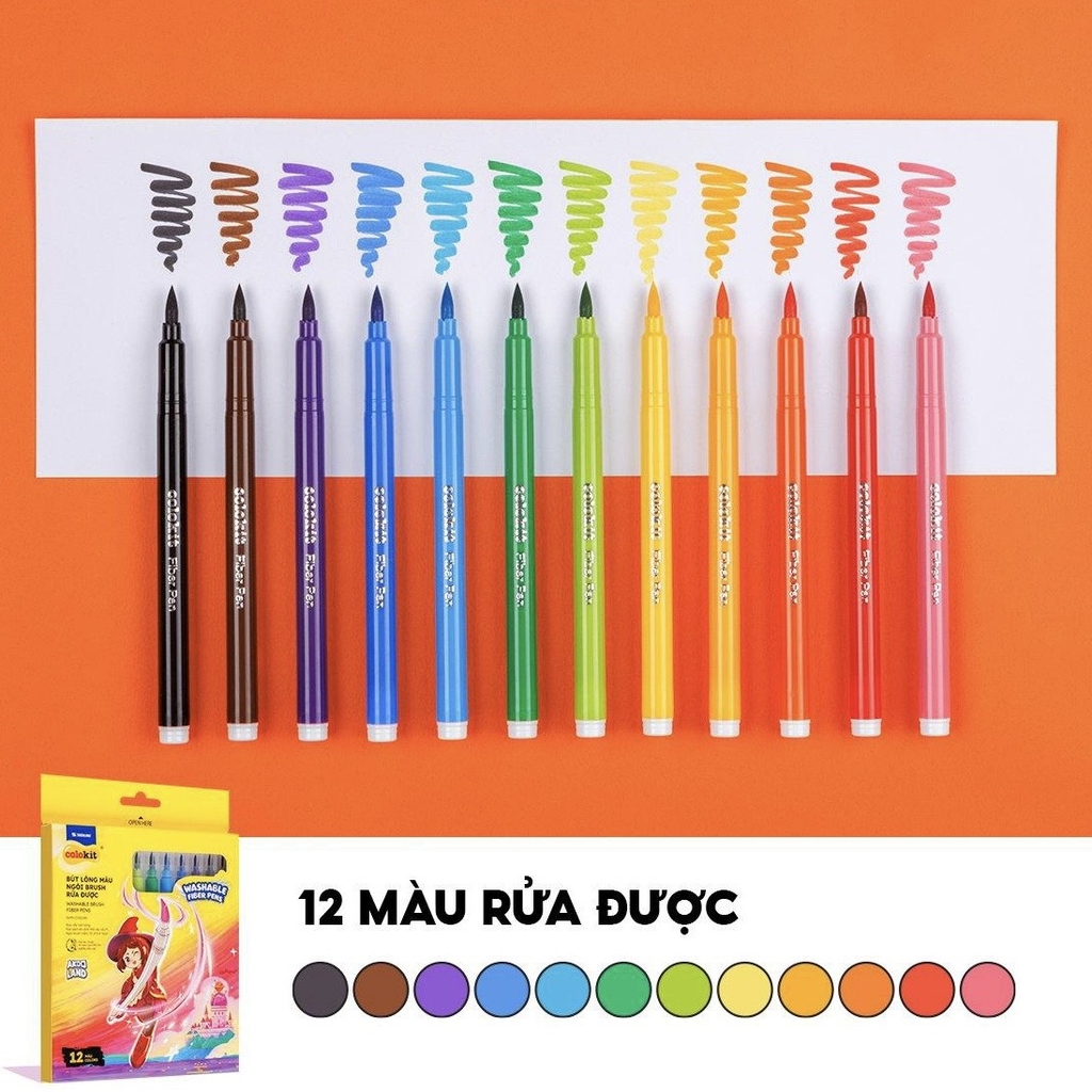 Bút lông màu rửa được TL Colokit SWM-C010/AK / SWM-C011/AK
