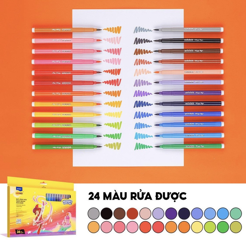 Bút lông màu rửa được TL Colokit SWM-C010/AK / SWM-C011/AK