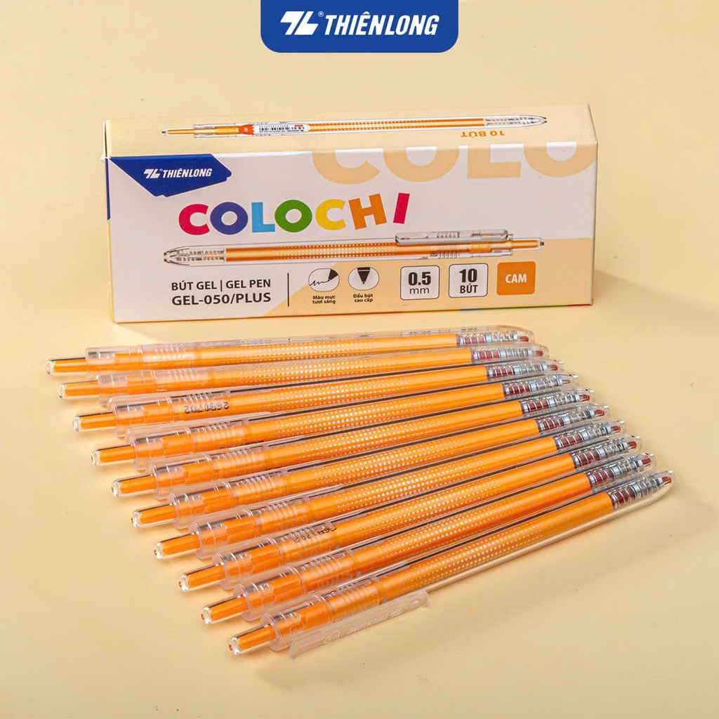 Bút gel TL GeL-050/ Plus (10), Bút bi nước, Viết mực nước, Văn phòng phẩm