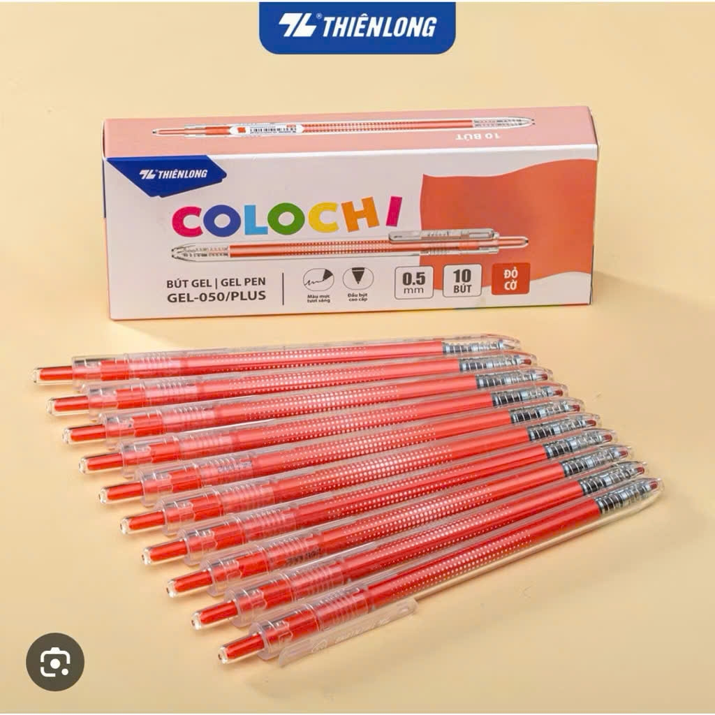 Bút gel TL GeL-050/ Plus (10), Bút bi nước, Viết mực nước, Văn phòng phẩm