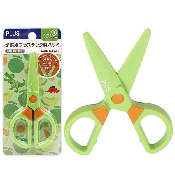 Kéo Plus 200-V022/ 200-V023/200-V024/ 200-V025 12.5cm lưỡi nhựa (10)