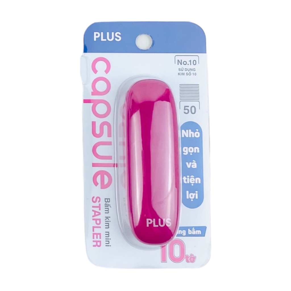 Bấm kim mini số 10 Plus 210-V014/ 210-V015/ 210-V016/ 210-V017 10 tờ (10)