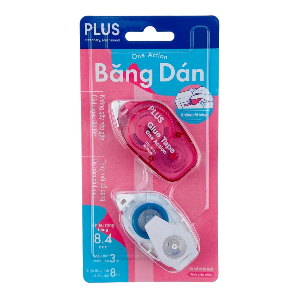 Băng keo 2 mặt Plus 8.4mmx8m 120 (10)