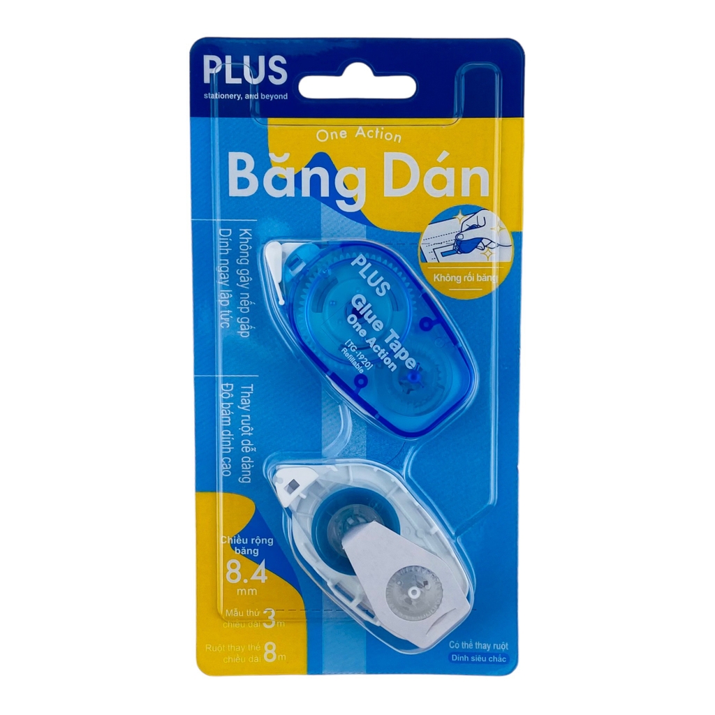 Băng keo 2 mặt Plus 8.4mmx8m 120 (10)