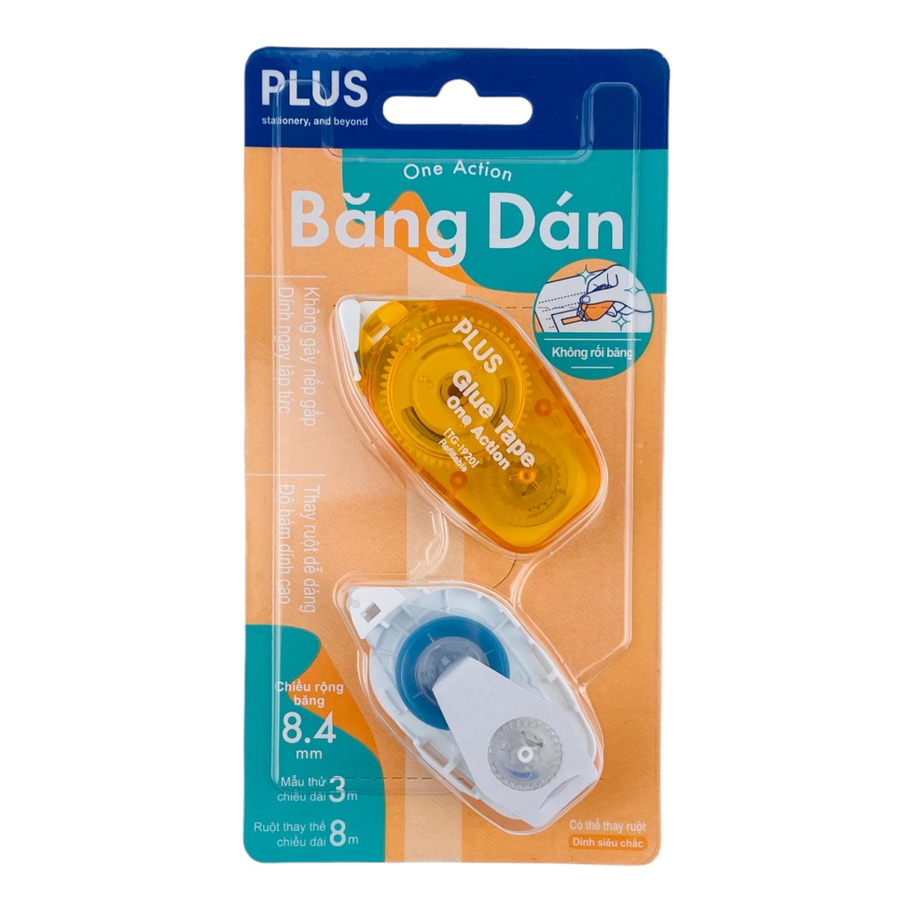 Băng keo 2 mặt Plus 8.4mmx8m 120 (10)