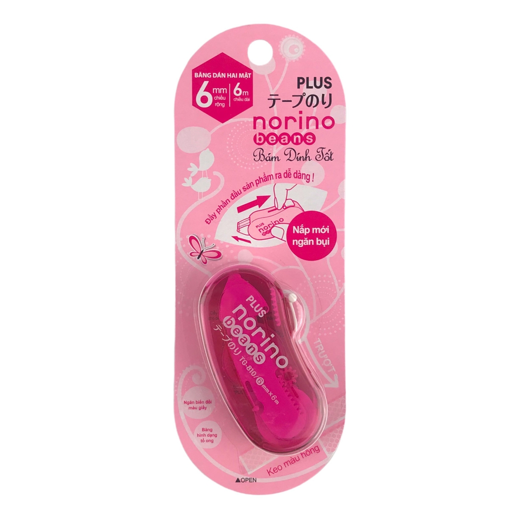 Băng keo 2 mặt  Norino Beans Plus 6mmx6m (10)