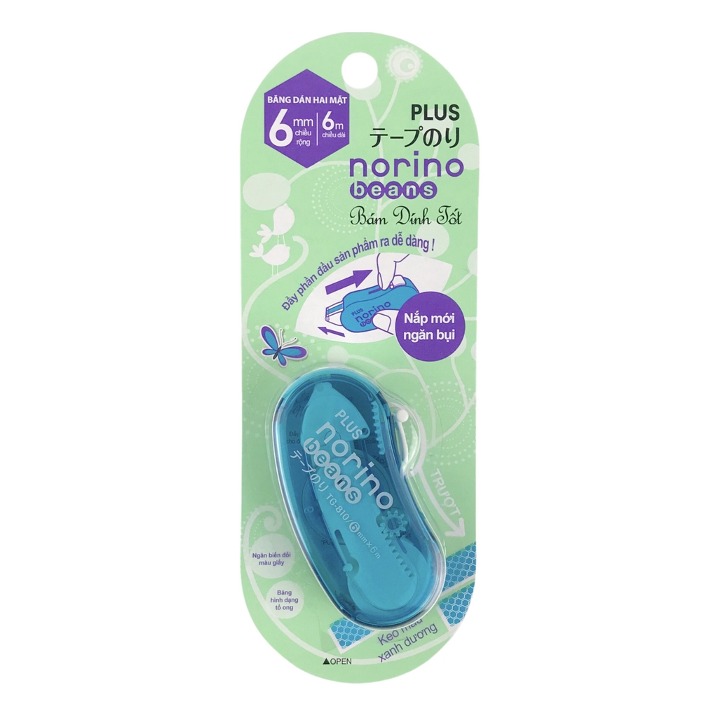Băng keo 2 mặt  Norino Beans Plus 6mmx6m (10)