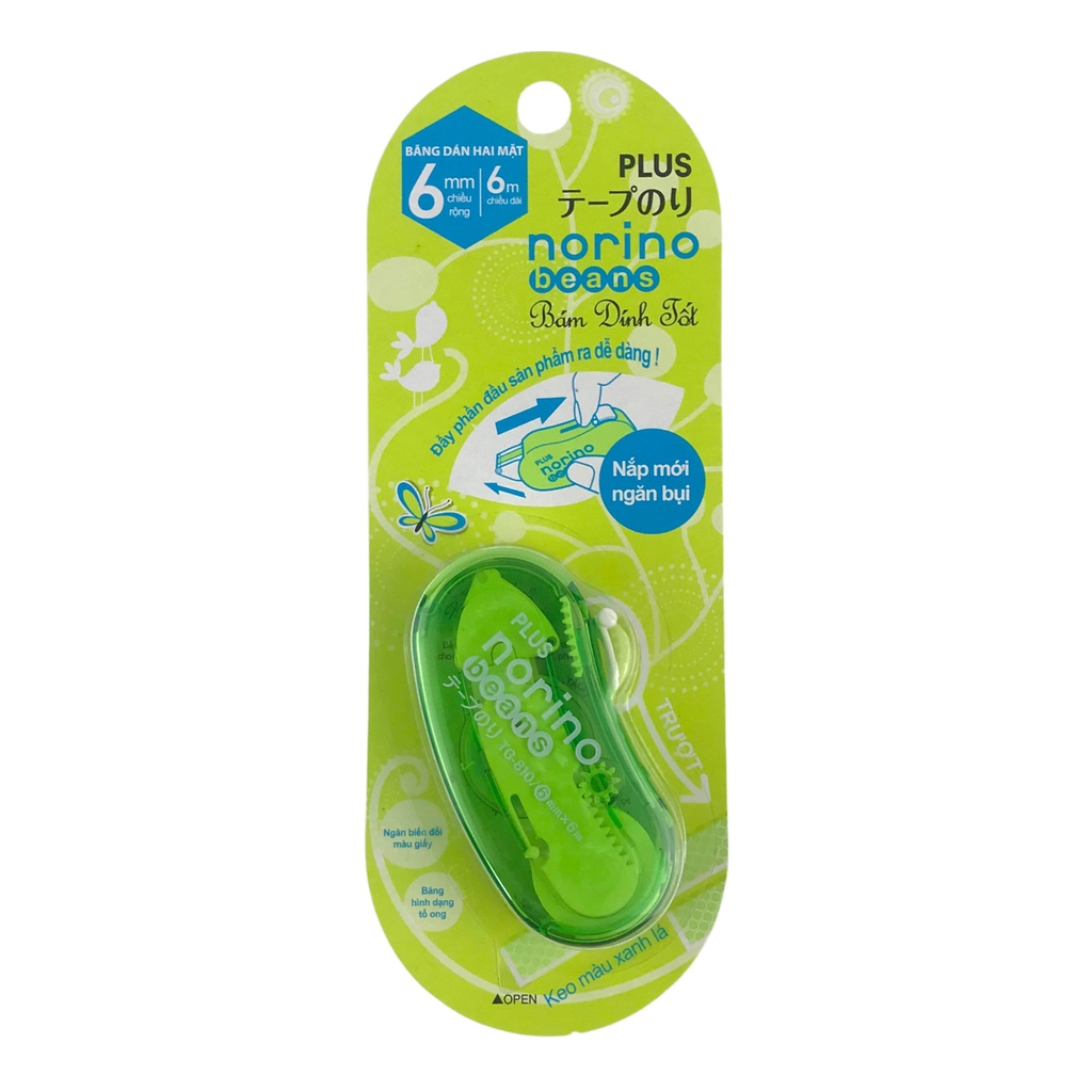 Băng keo 2 mặt  Norino Beans Plus 6mmx6m (10)
