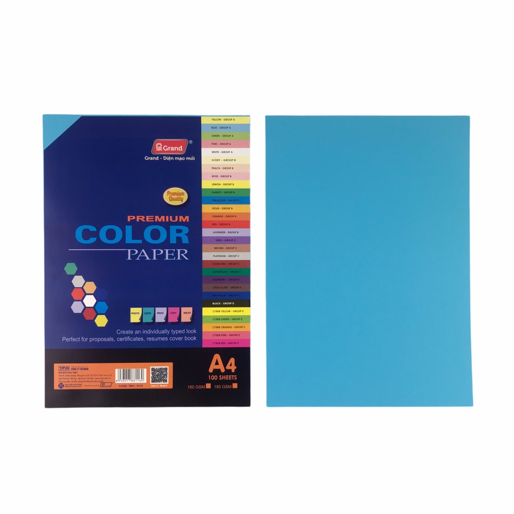 Bìa màu đặc biệt PGrand TMG-8116 210x297mm 160gsm A4