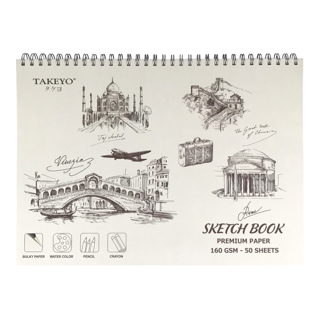 Tập vẽ lò xo Takeyo TMG 8524 / 8526 160gsm 50 tờ