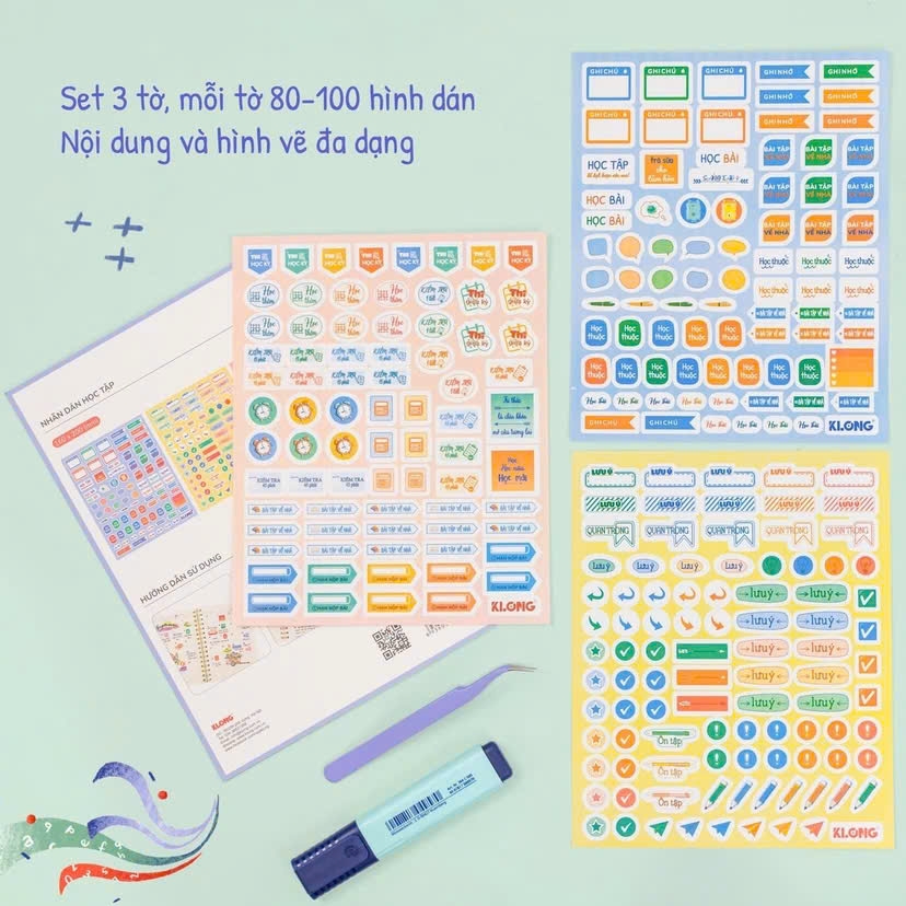 Sticker học tập Klong 720 (20/200)