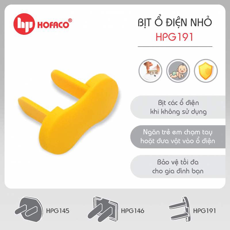 Bịt ổ điện nhỏ Hofaco HPG191 (10)