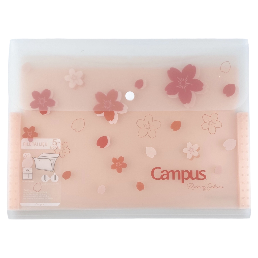 Bìa tài liệu 5 ngăn Campus ngang A4