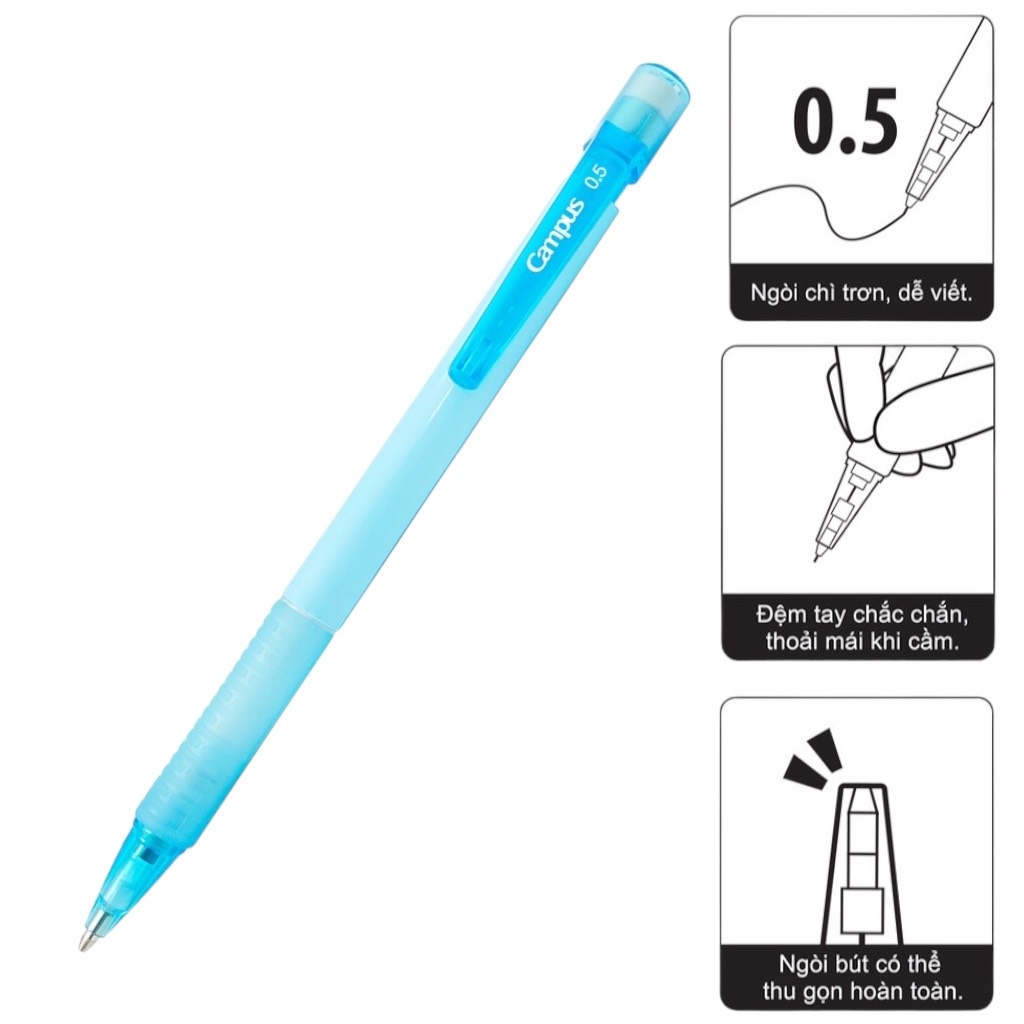 Bút chì bấm Campus PC-YOF 0.5mm (12)
