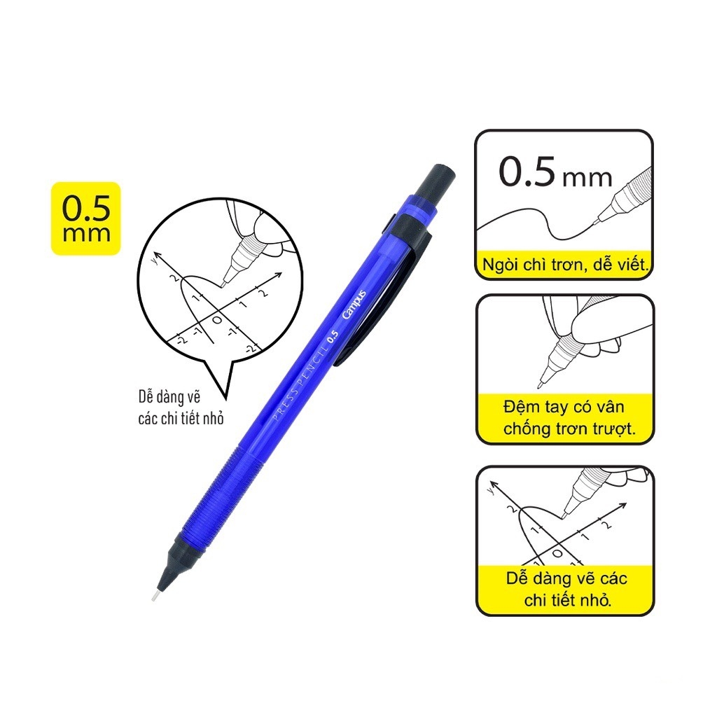 Bút chì bấm Campus PC-PRP 0.5mm (10)