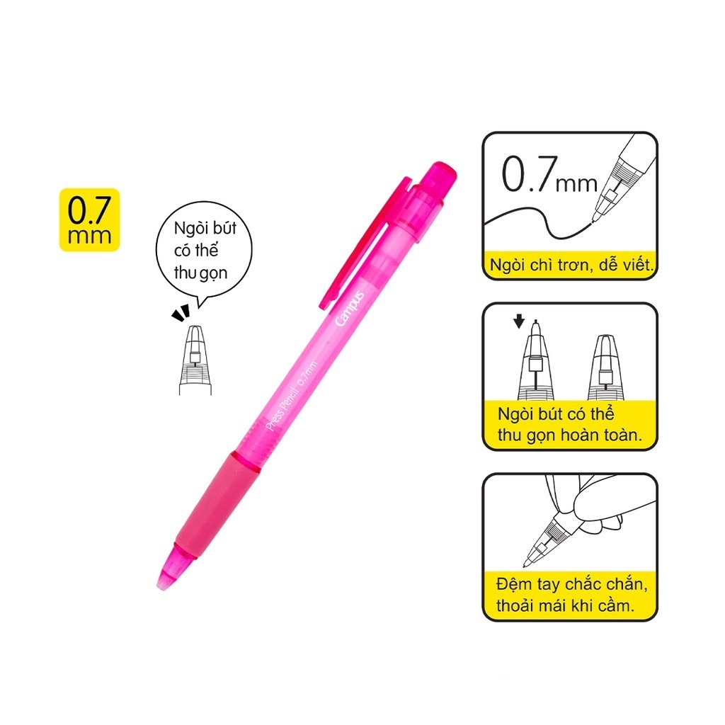 Bút chì bấm Campus PC-PRP 0.7mm (10)