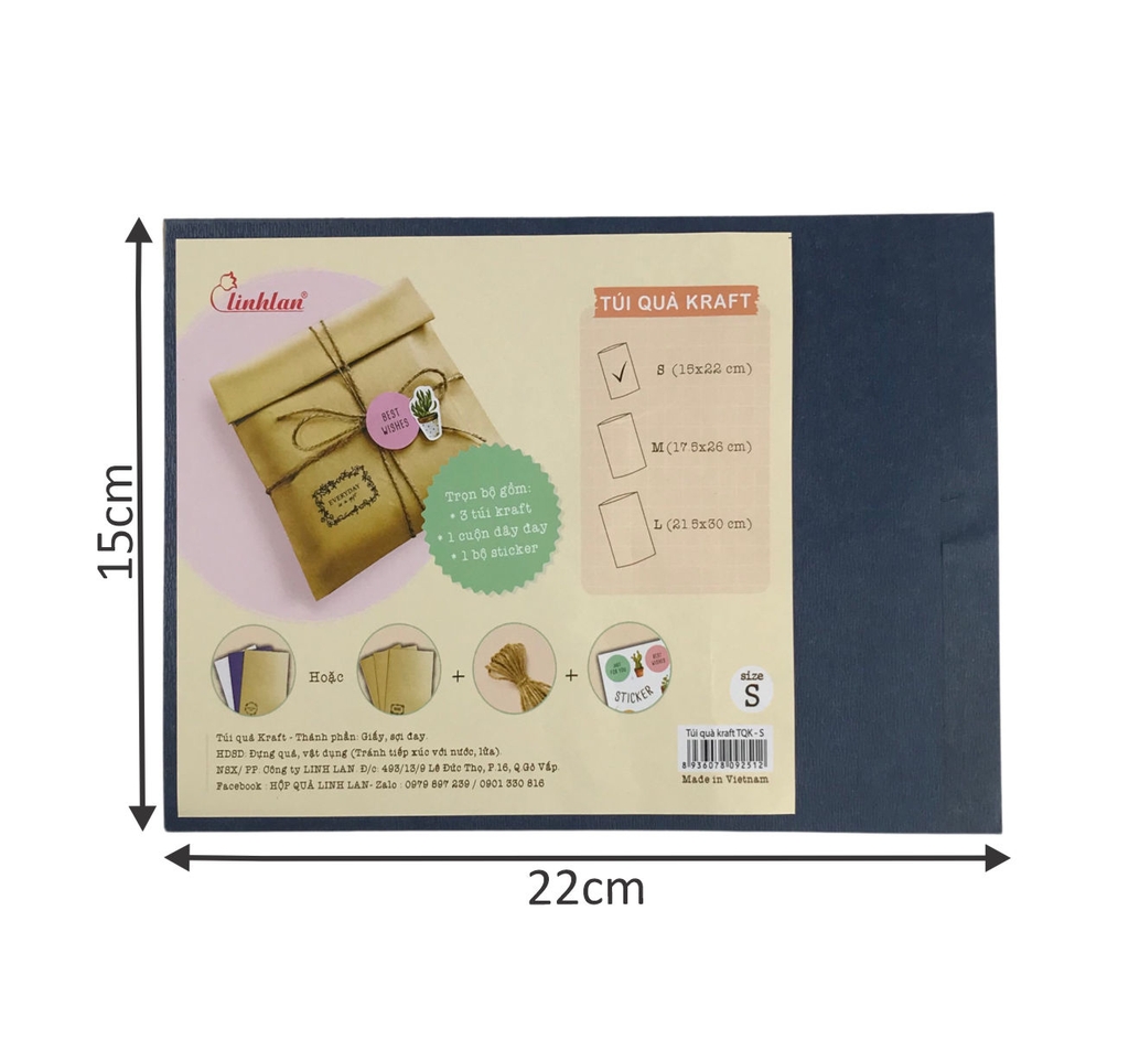 Túi quà Kraft LL