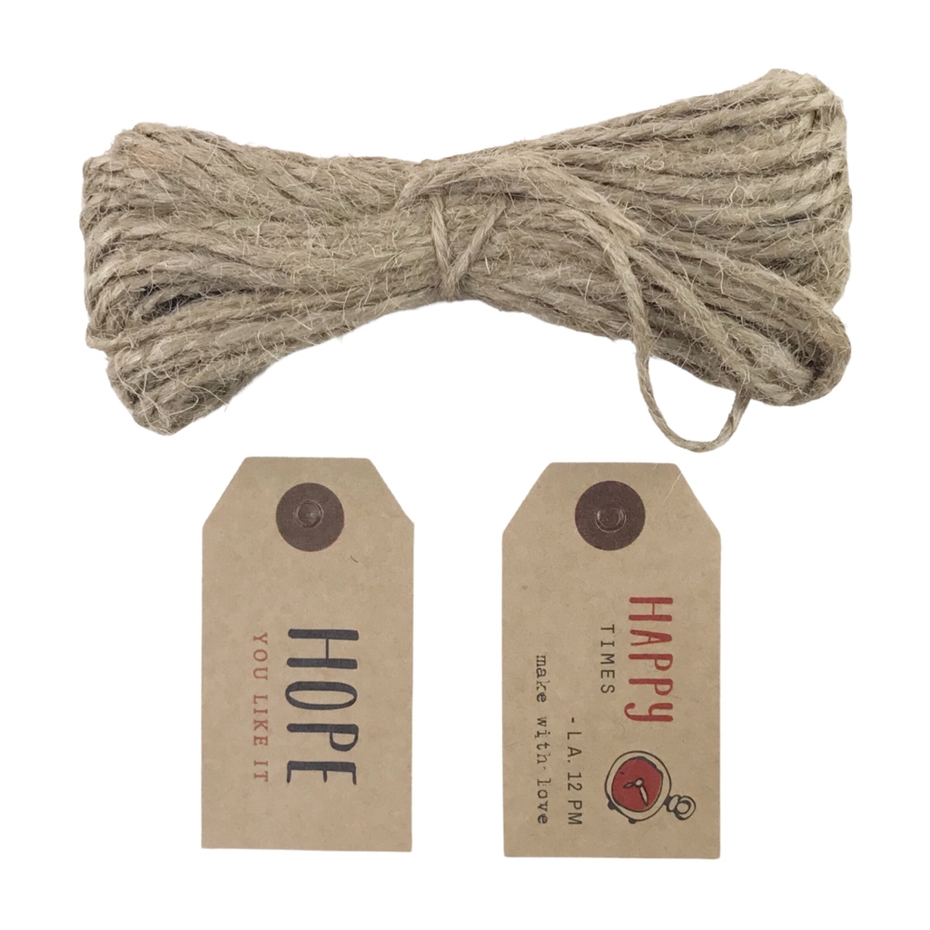 Thẻ Tag treo LL chữ nhật size S + dây 5.5x2.8cm (50)